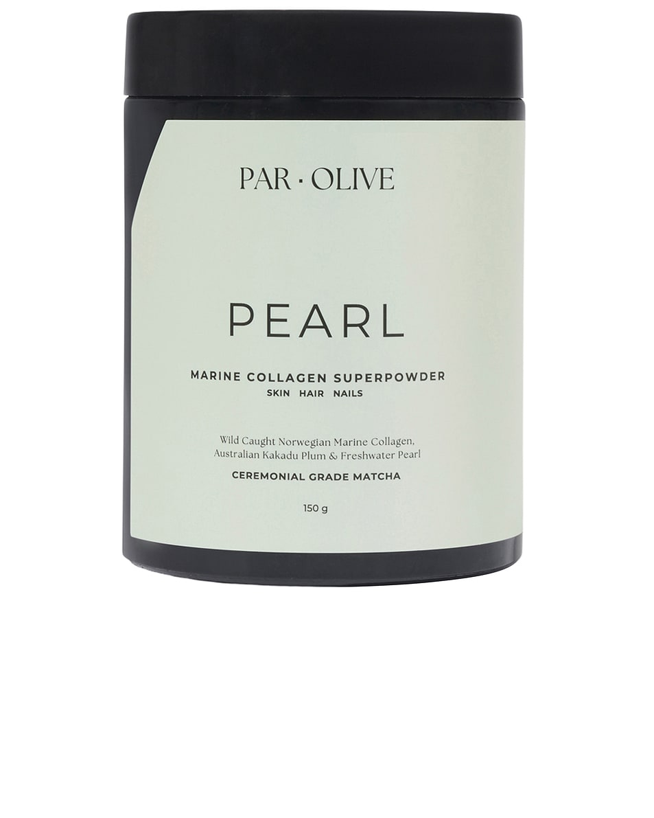 Image 1 of Par Olive Ceremonial Grade Matcha Pearl Marine Collagen Superpowder in Ceremonial Grade Matcha
