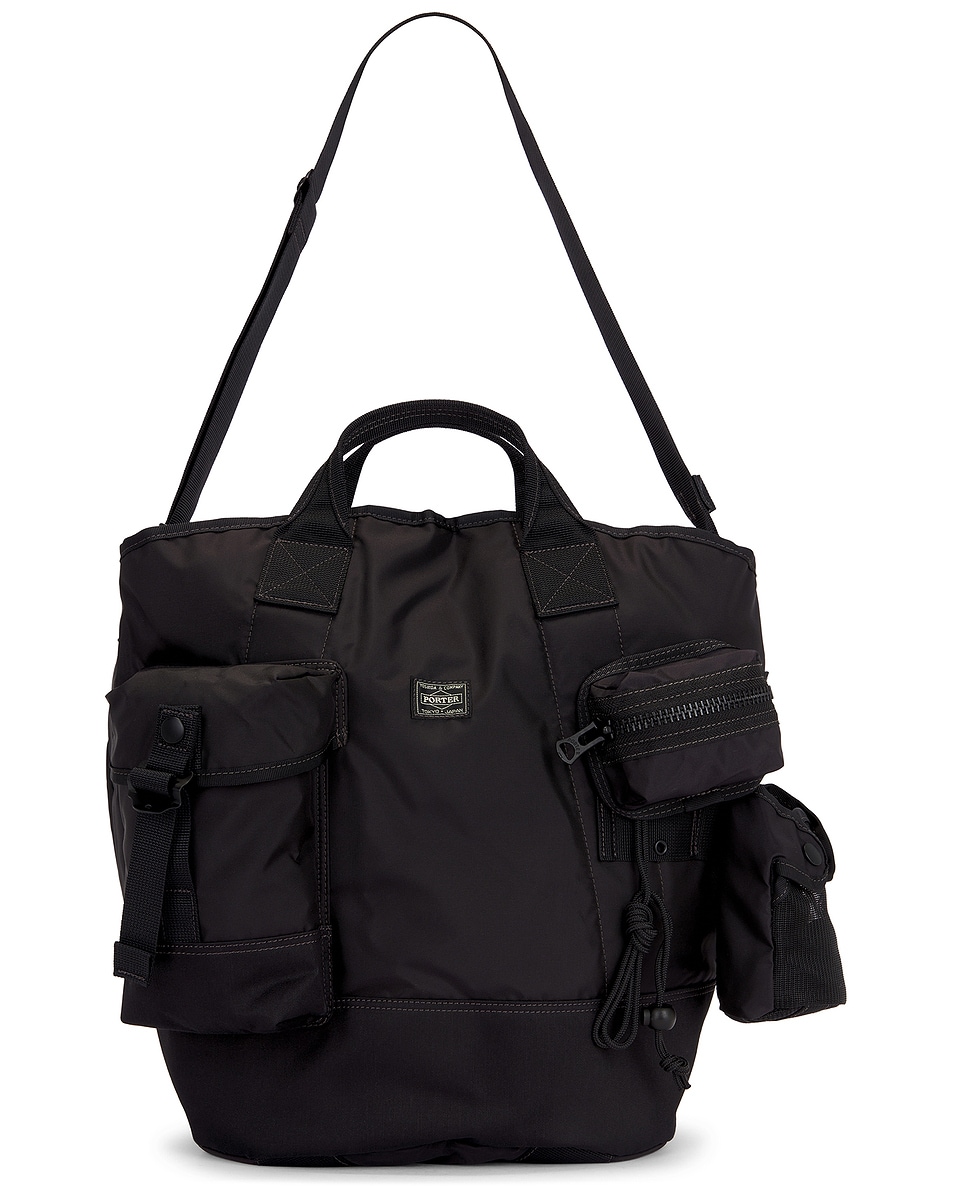 Image 1 of Porter-Yoshida & Co. All 2Way Bucket Tote With Pouches in Black