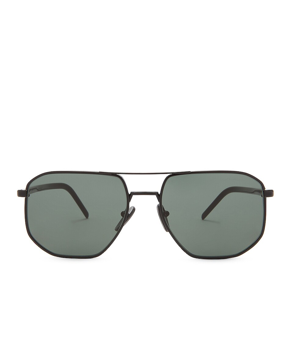 Image 1 of Prada 0PR 59YS Sunglasses in Black & Dark Green