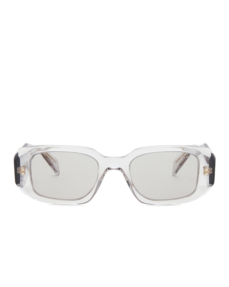 Image 1 of Prada Rectangle Sunglasses in Transparent