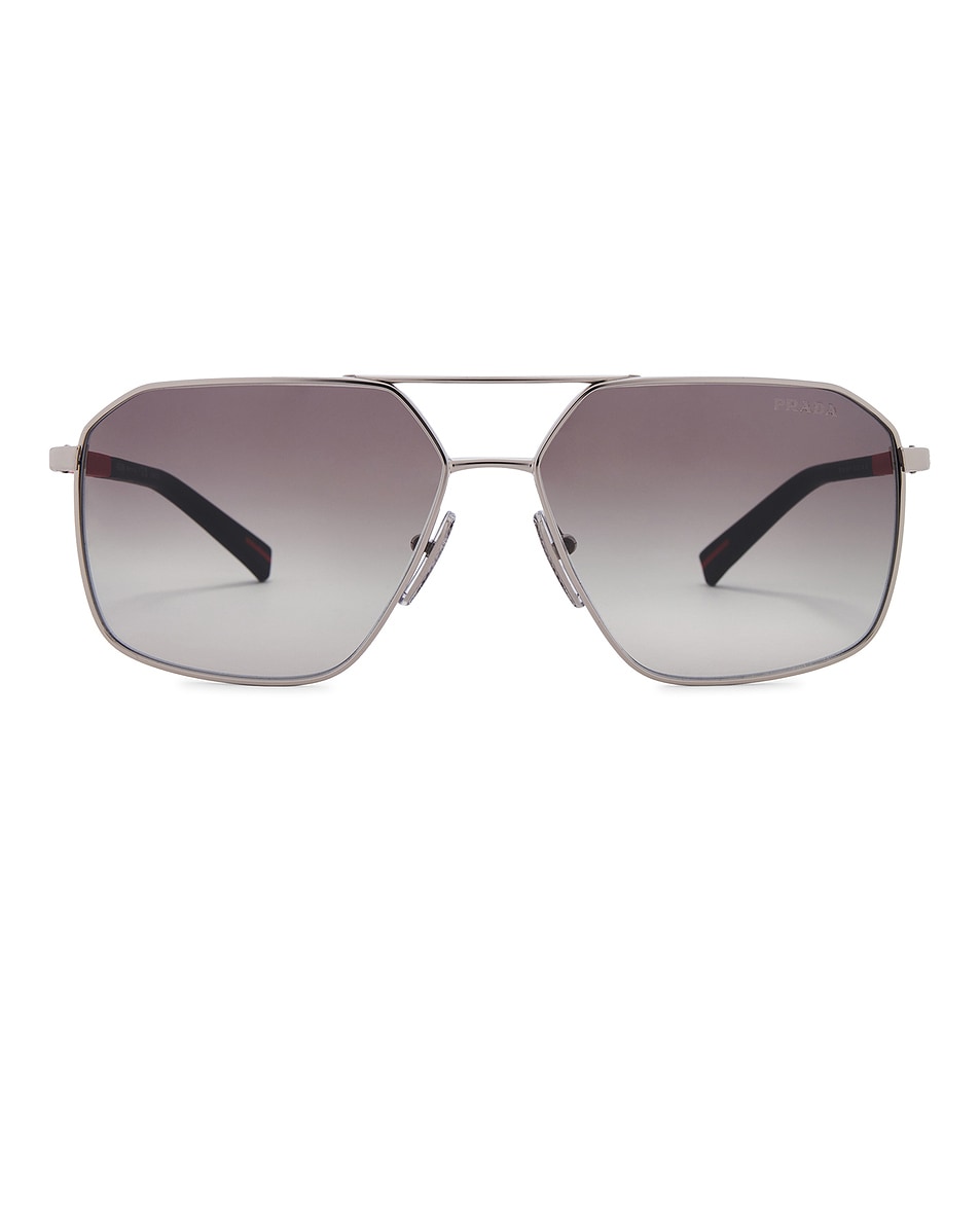 Image 1 of Prada Aviator Sunglasses in Silver