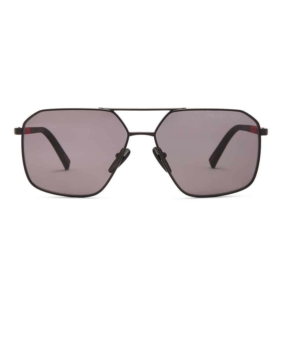 Image 1 of Prada Aviator Sunglasses in Matte Black