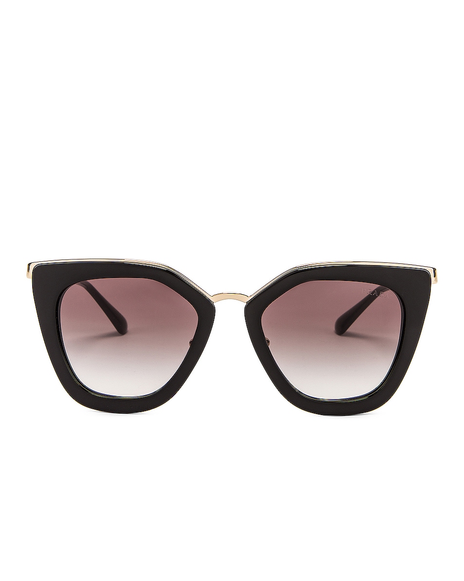 Image 1 of Prada Square Sunglasses in Black