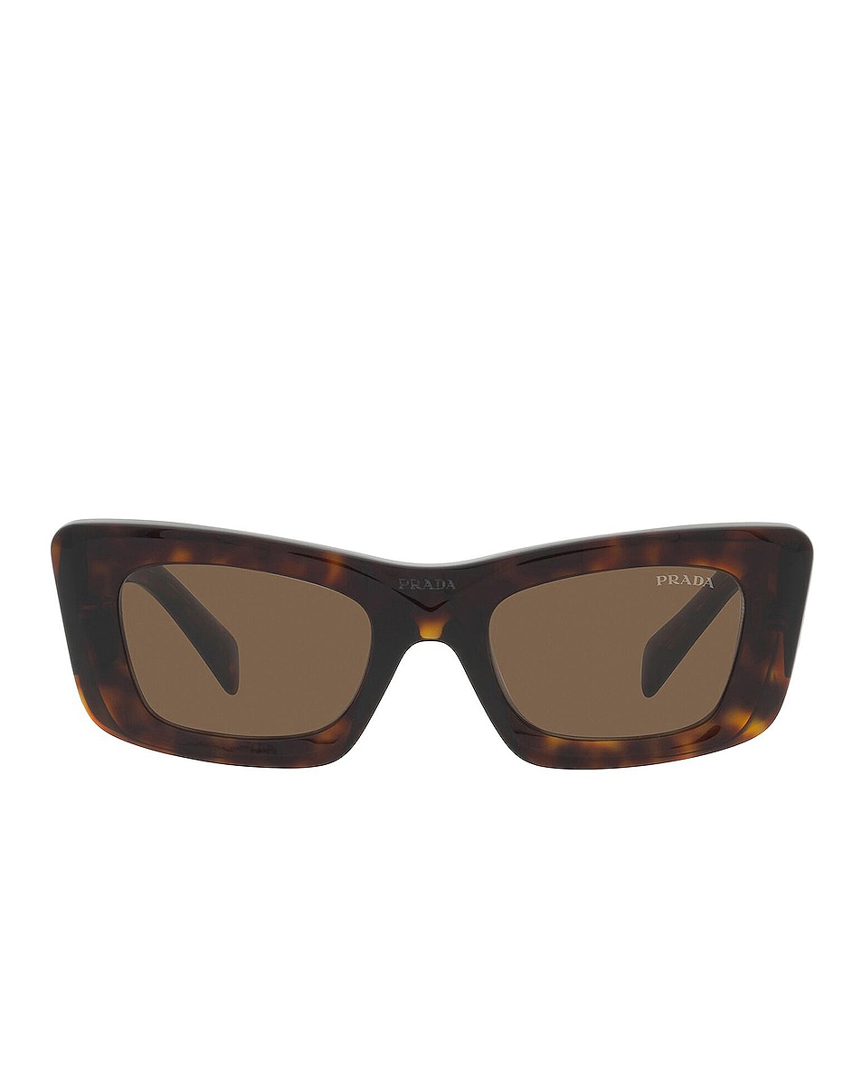 Image 1 of Prada Cat Eye Sunglasses in Brown