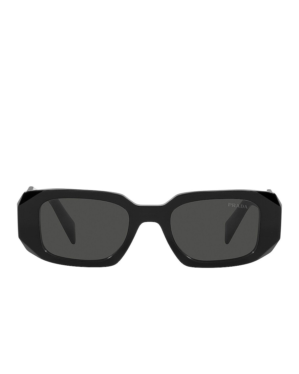 Image 1 of Prada Scultoreo Narrow Sunglasses in Black