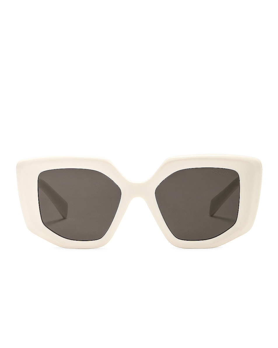 Image 1 of Prada Rectangular Sunglasses in White