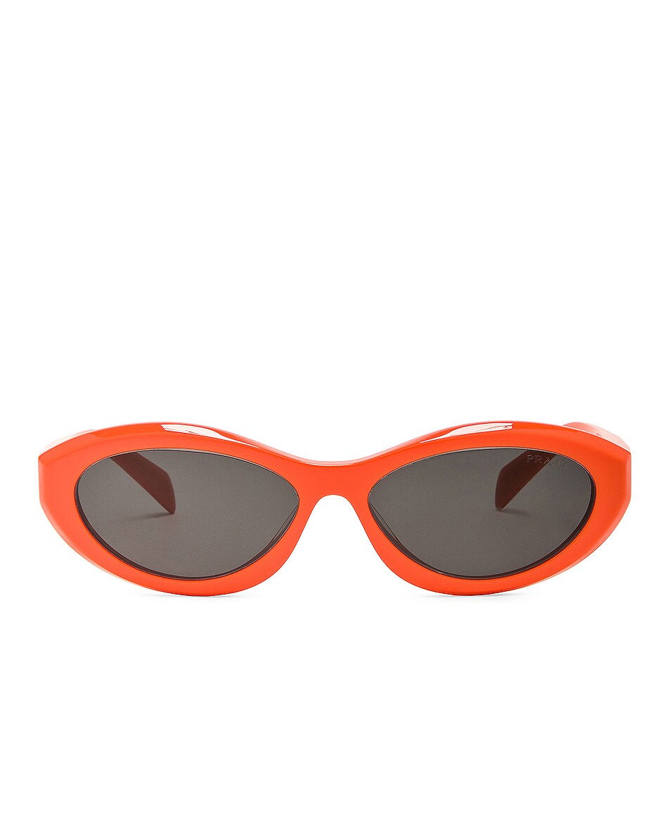 Image 1 of Prada Oval Sunglasses in Orange