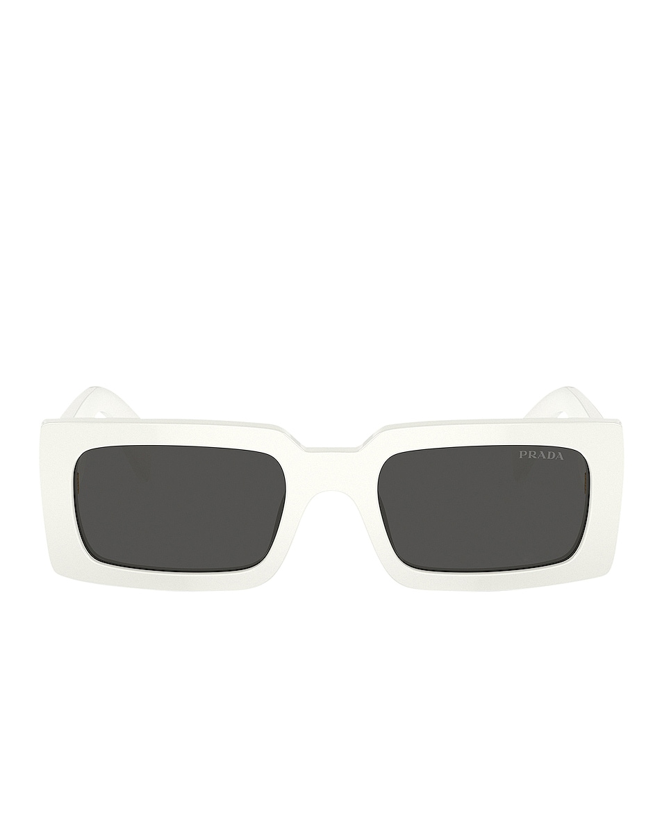 Image 1 of Prada Rectangle Sunglasses in White