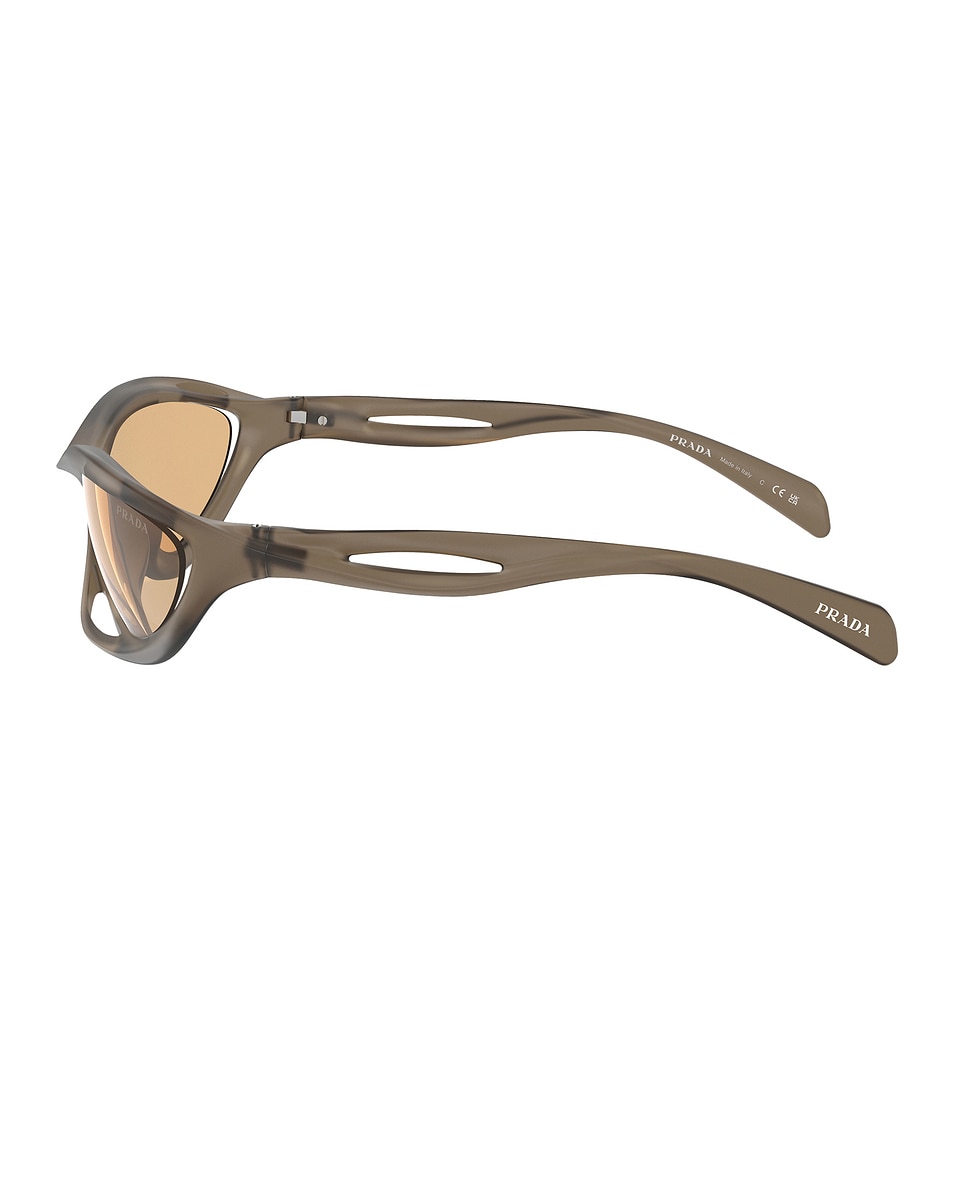 Image 3 of Prada Oval Sunglasses in Brown