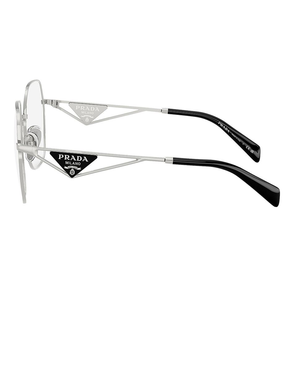 Image 3 of Prada Square Eyeglasses in Silver