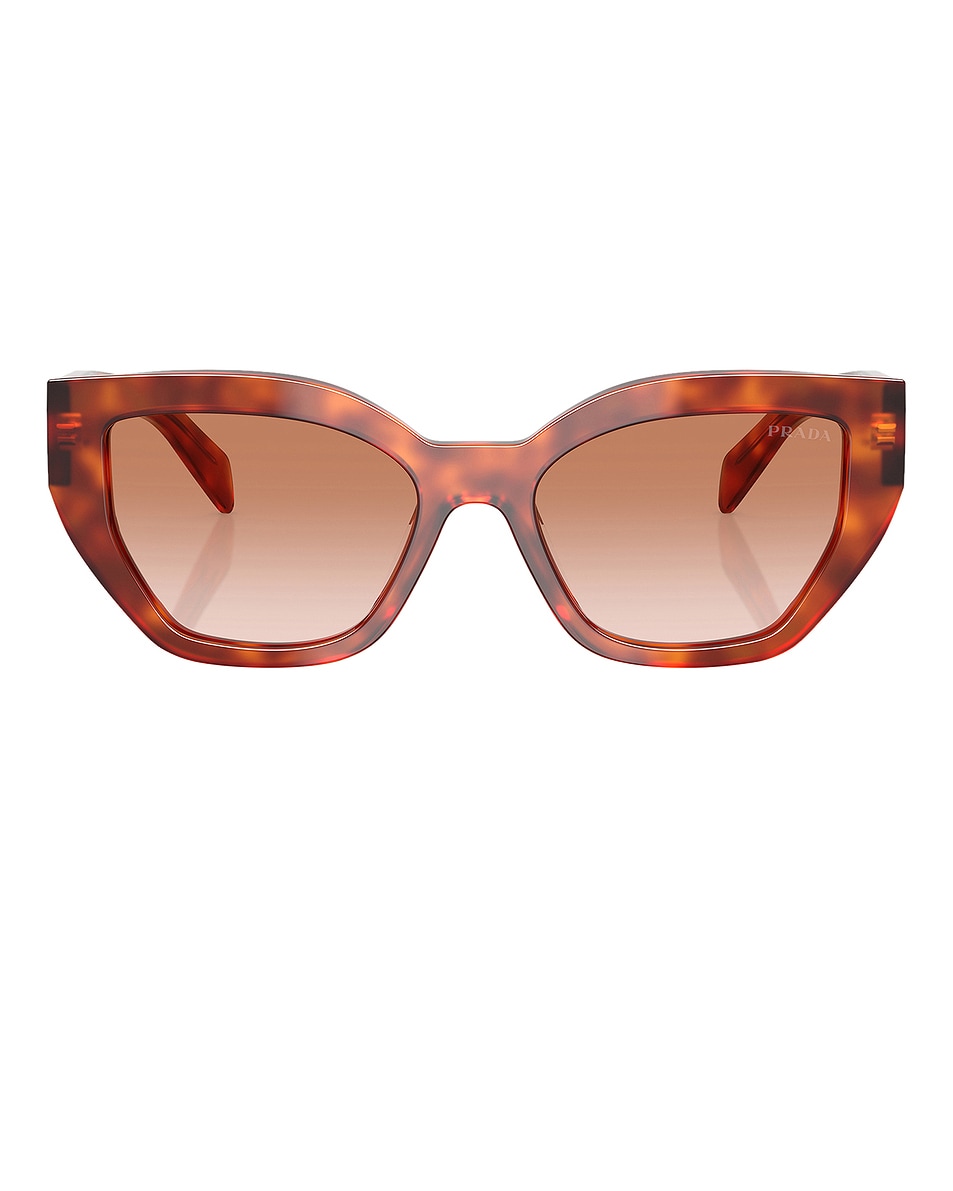 Image 1 of Prada Cat Eye Sunglasses in Cognac Tort