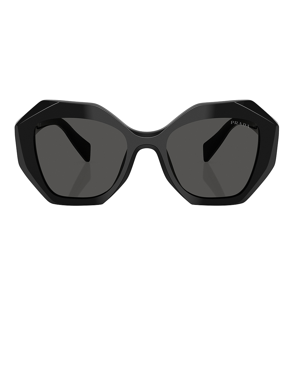 Image 1 of Prada Geometric Sunglasses in Black