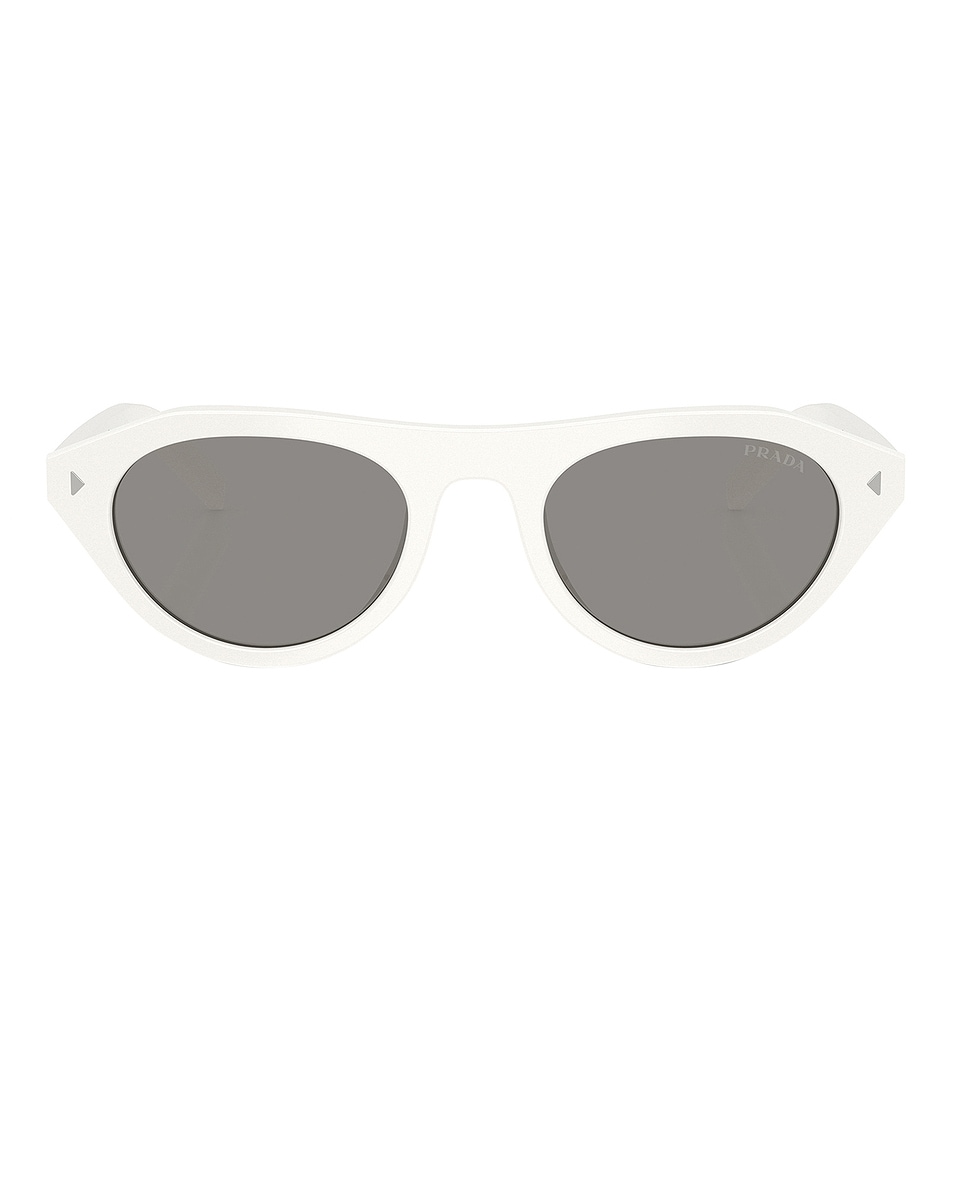 Image 1 of Prada Round Sunglasses in Talc
