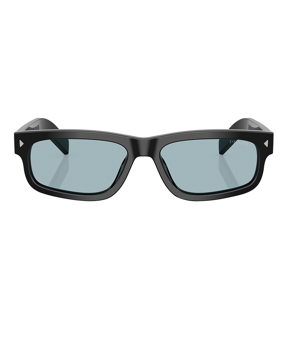 Image 1 of Prada Rectangular Sunglasses in Black