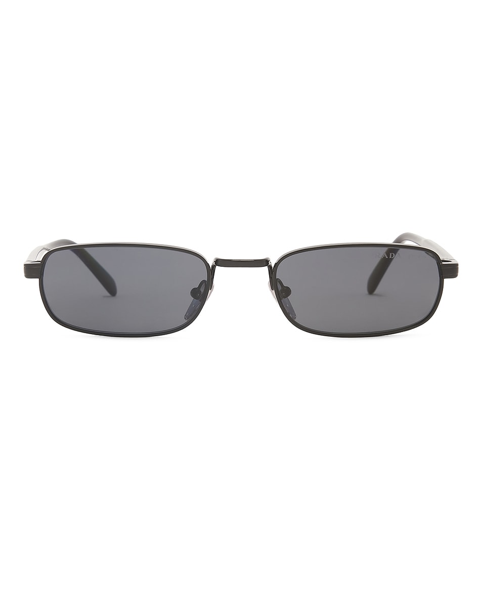 Image 1 of Prada Rectangular Sunglasses in Black