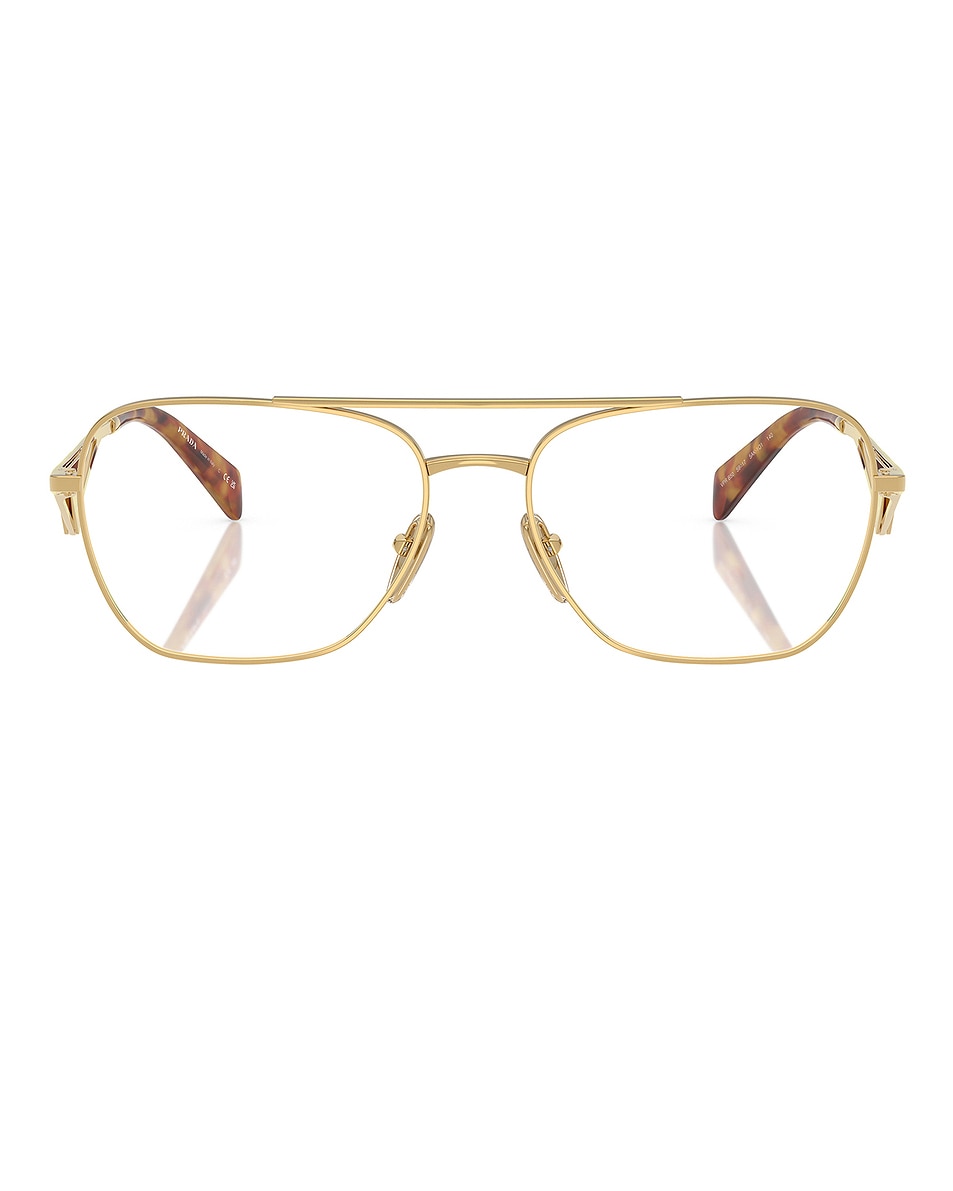 Image 1 of Prada Round Eyeglasses in Gold