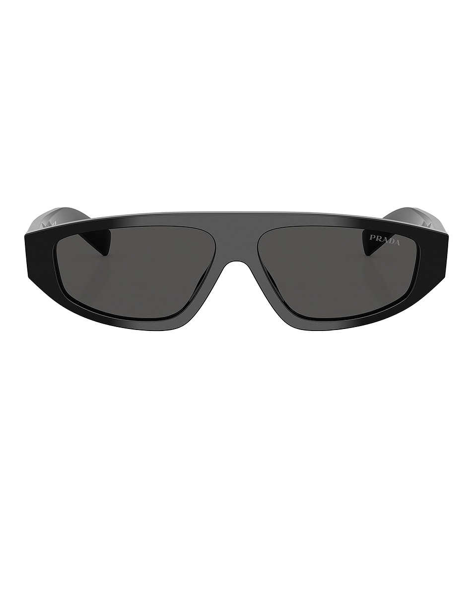 Image 1 of Prada Shield Sunglasses in Black