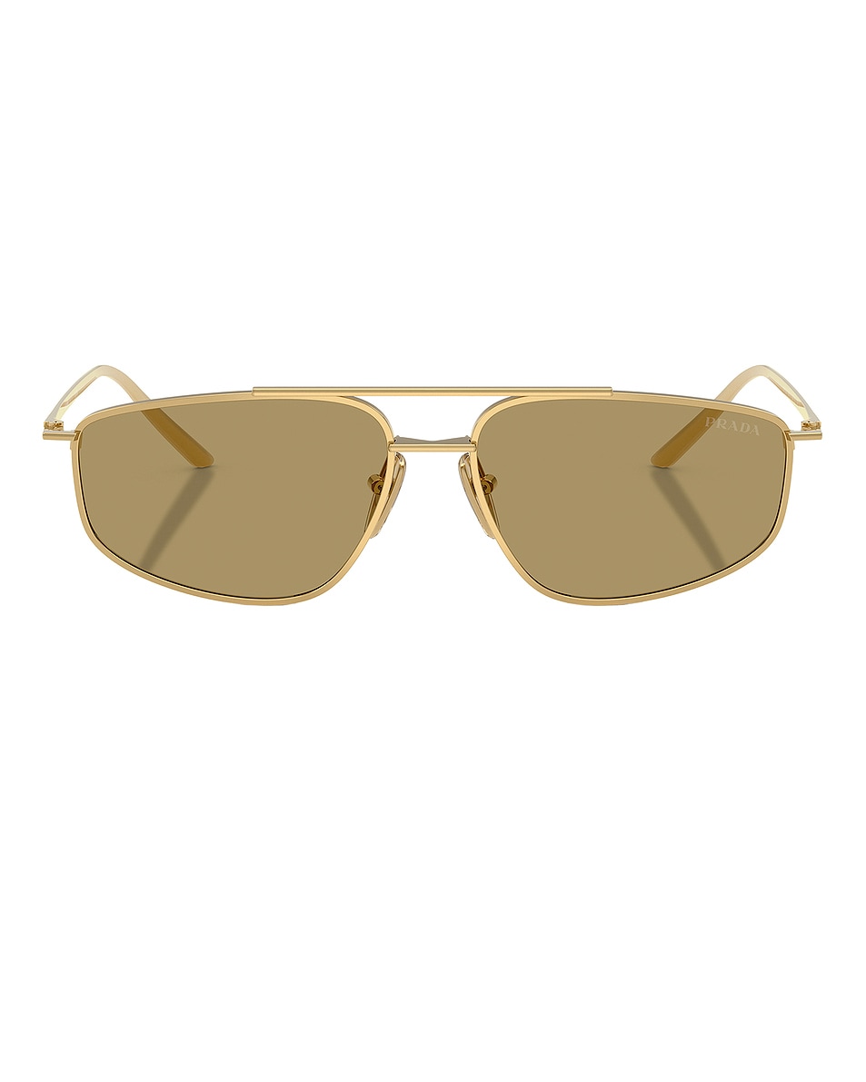 Image 1 of Prada Aviator Sunglasses in Gold