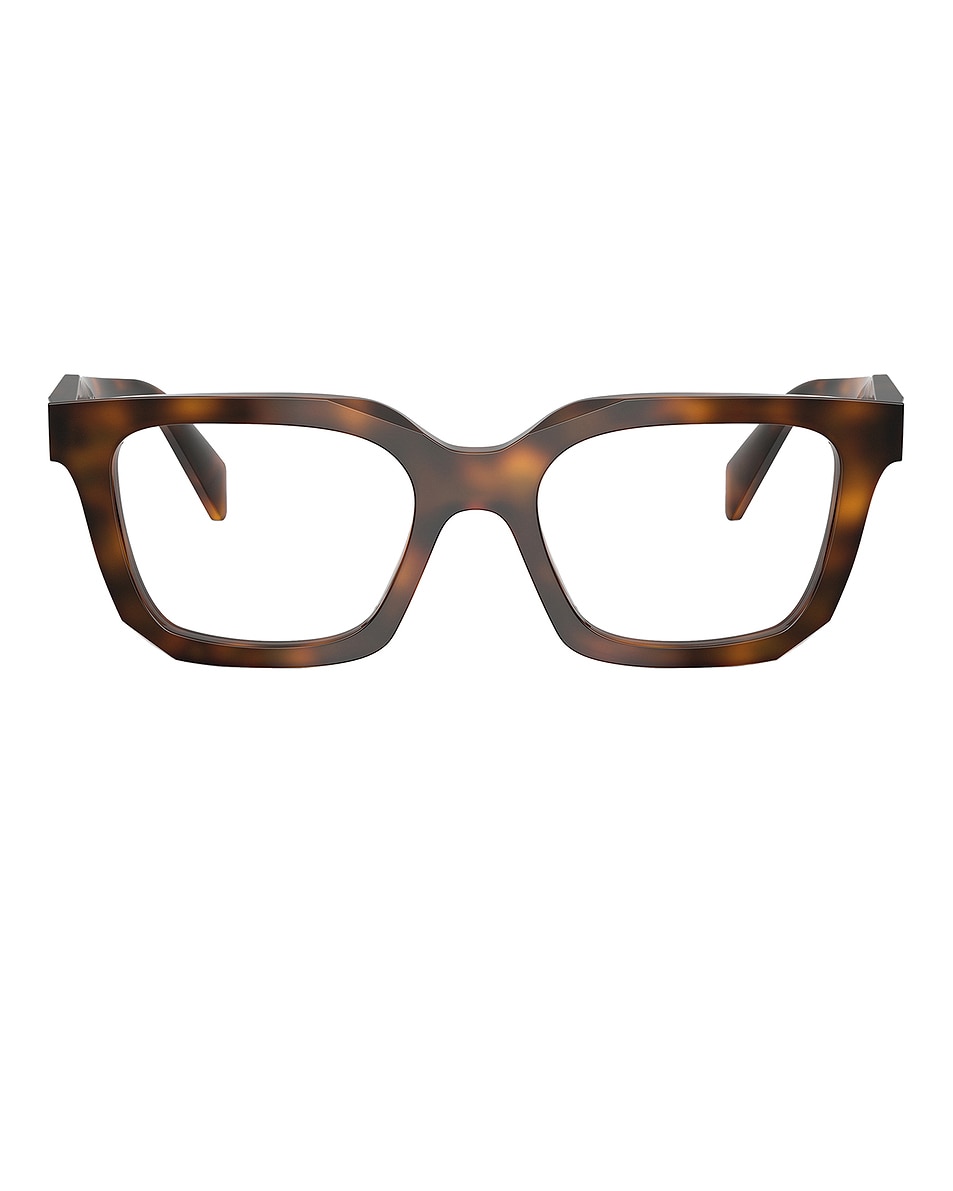Image 1 of Prada Square Eyeglasses in Juniper Tortoise