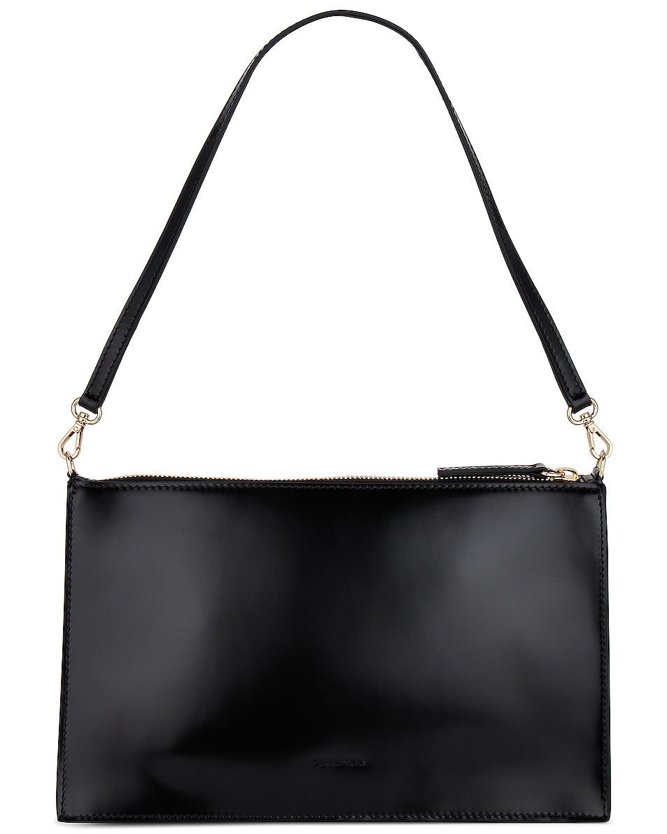 Image 1 of Peter Do Pouch Bag in Shiny Black