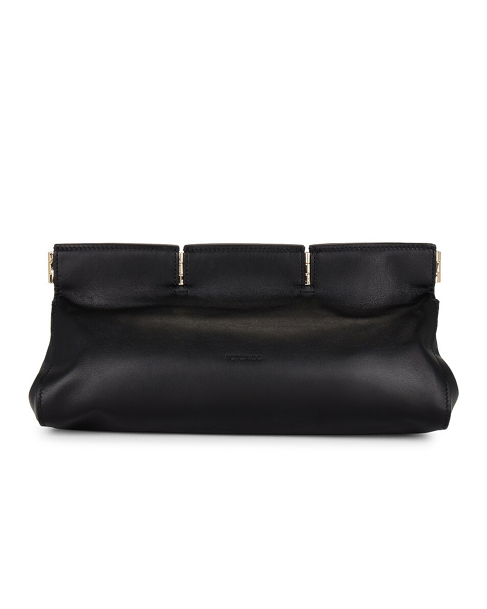 Image 1 of Peter Do Soft Hinged Clutch in Black