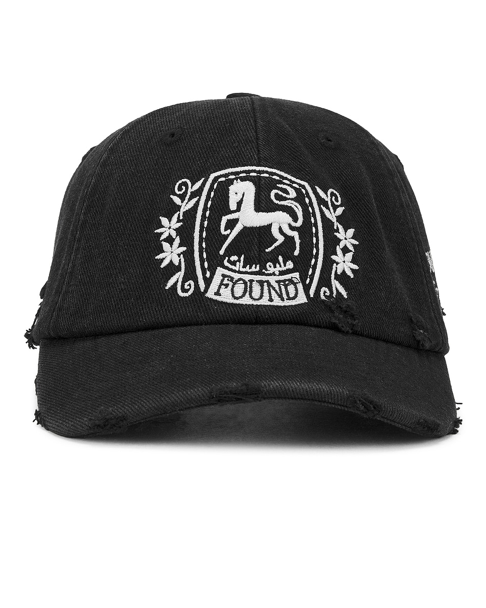 Image 1 of Found Logo Crest Cap in Vintage Black