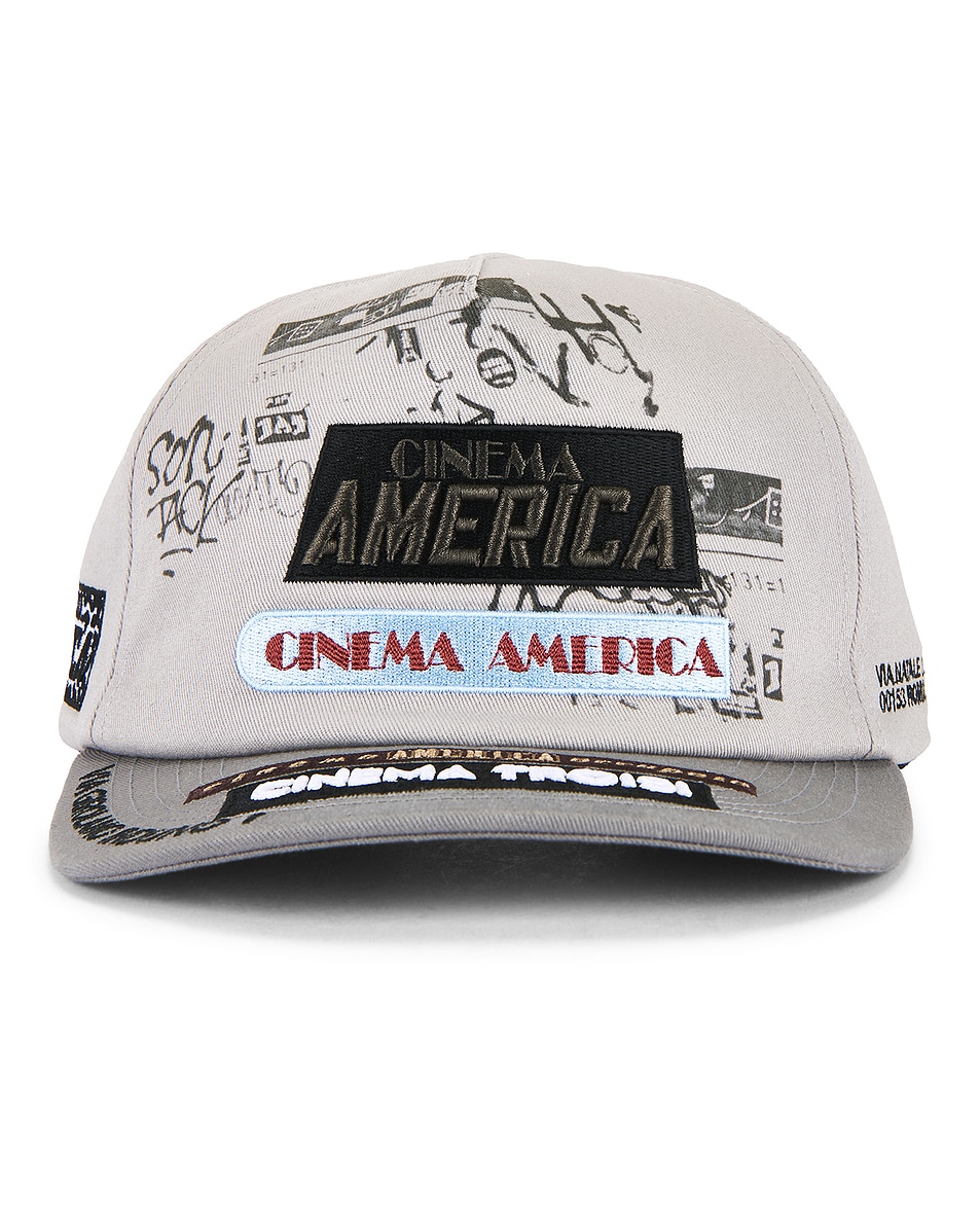 Image 1 of Paly Hollywood Cinema Troisi 5 Panel Hat in Light Grey