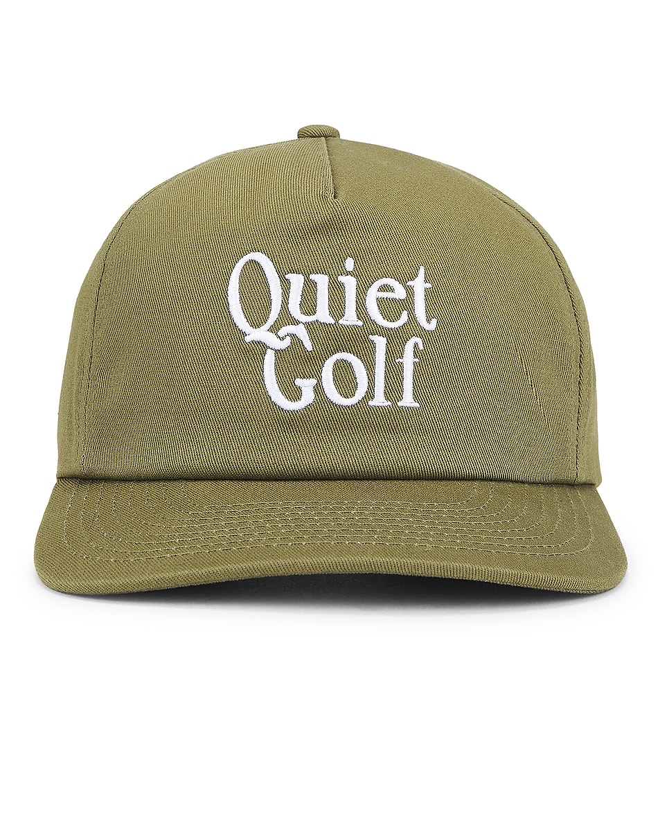 Image 1 of Quiet Golf Heritage 5 Panel Hat in Olive
