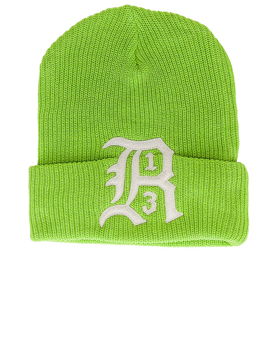 Image 1 of R13 Summer Beanie in Neon Green