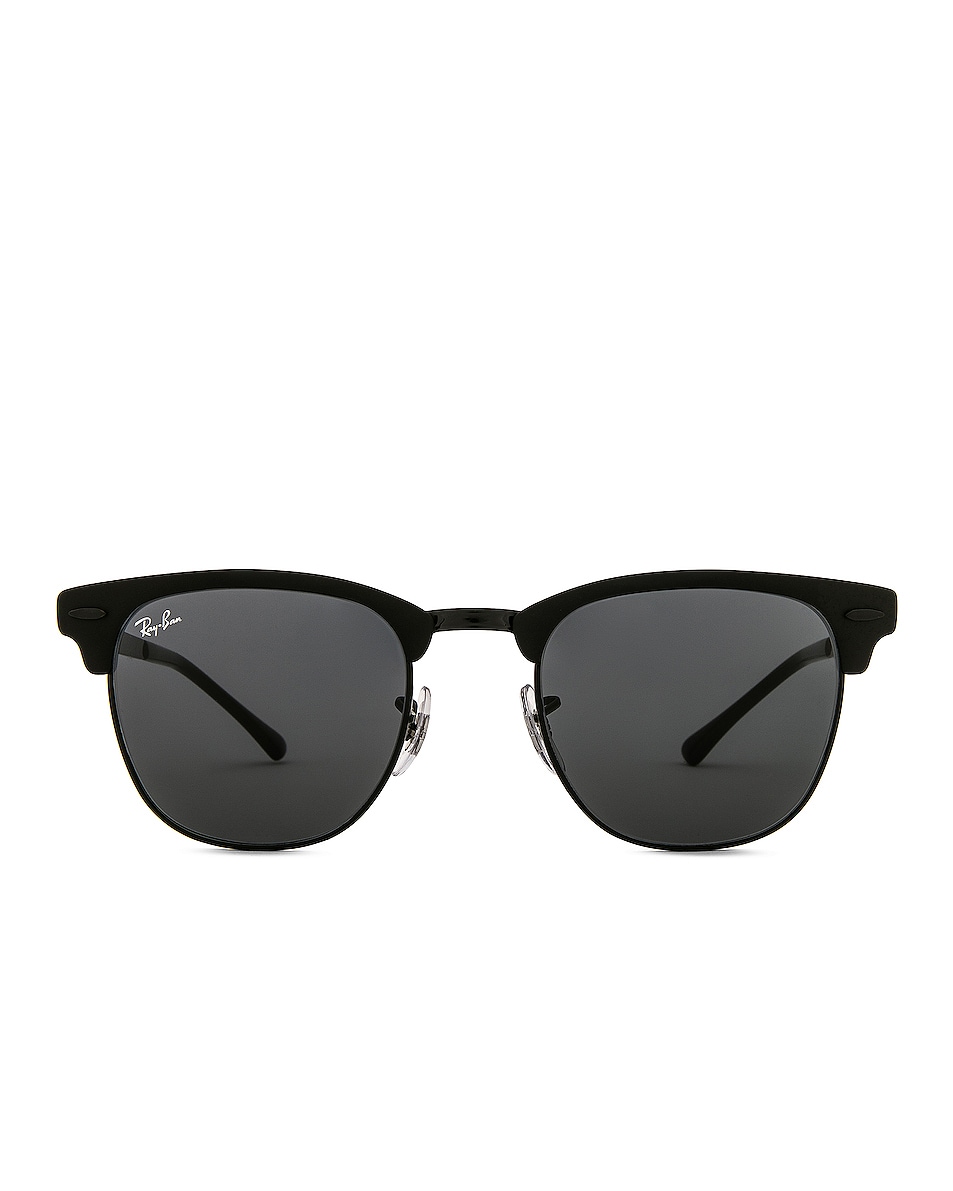 Image 1 of Ray-Ban Clubmaster Metal Sunglasses in Black