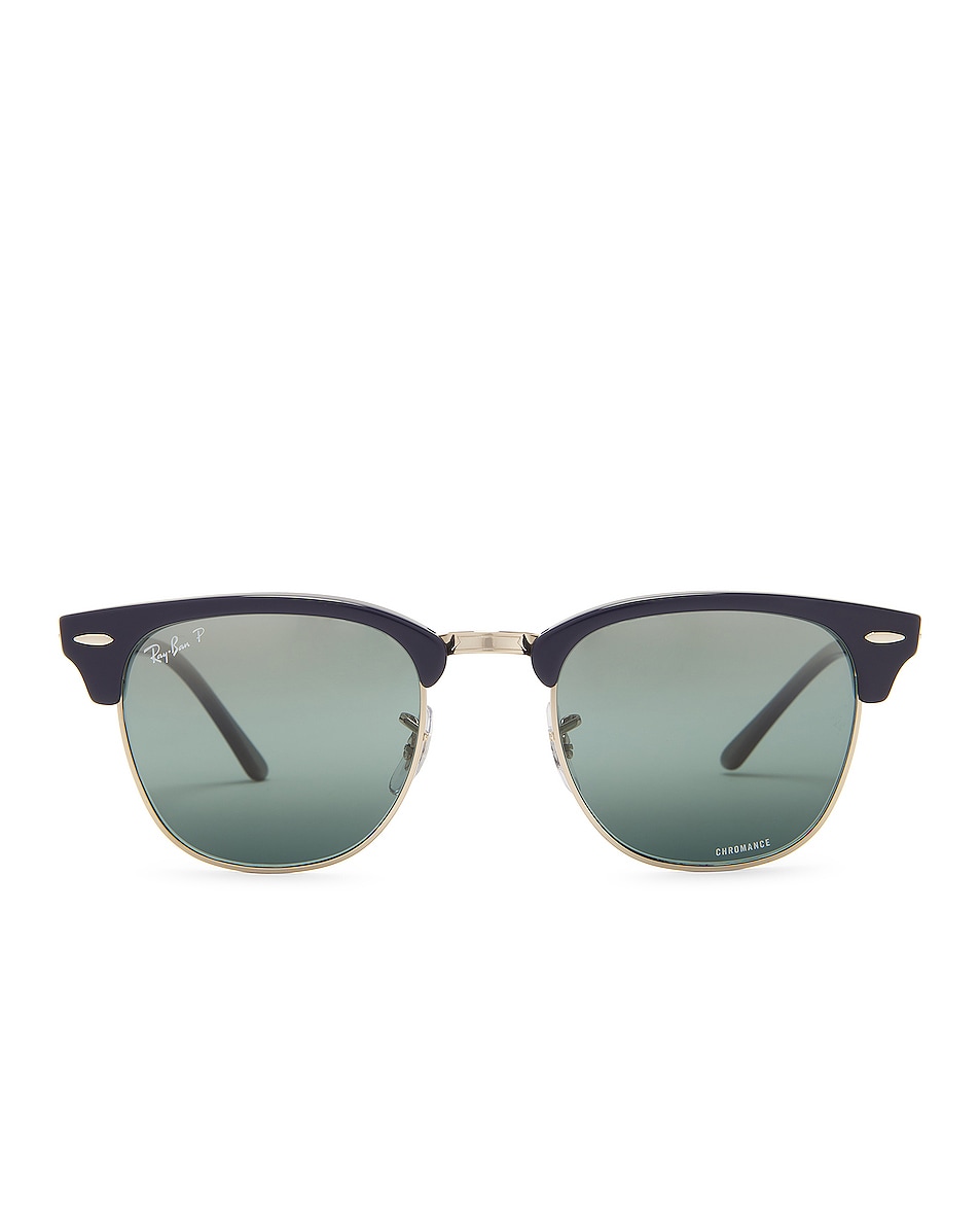 Image 1 of Ray-Ban Clubmaster Sunglasses in Black & Grey