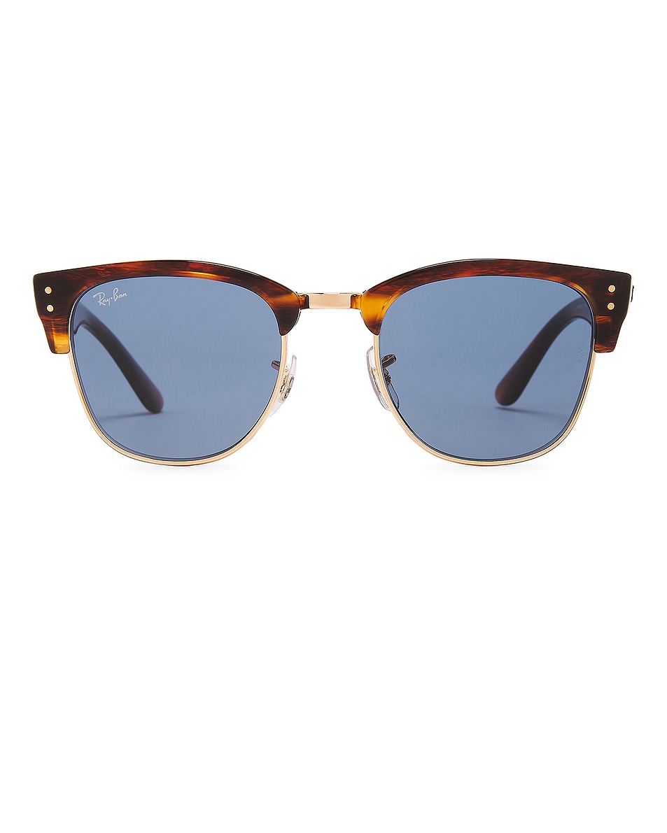 Image 1 of Ray-Ban Clubmaster Reverse Sunglasses in Brown Tortoise