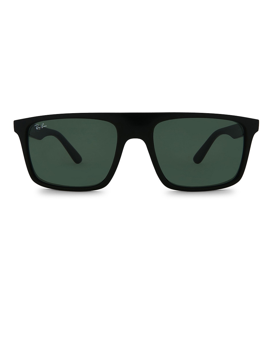 Image 1 of Ray-Ban RB2222 Rectangular Sunglasses in Black & Green