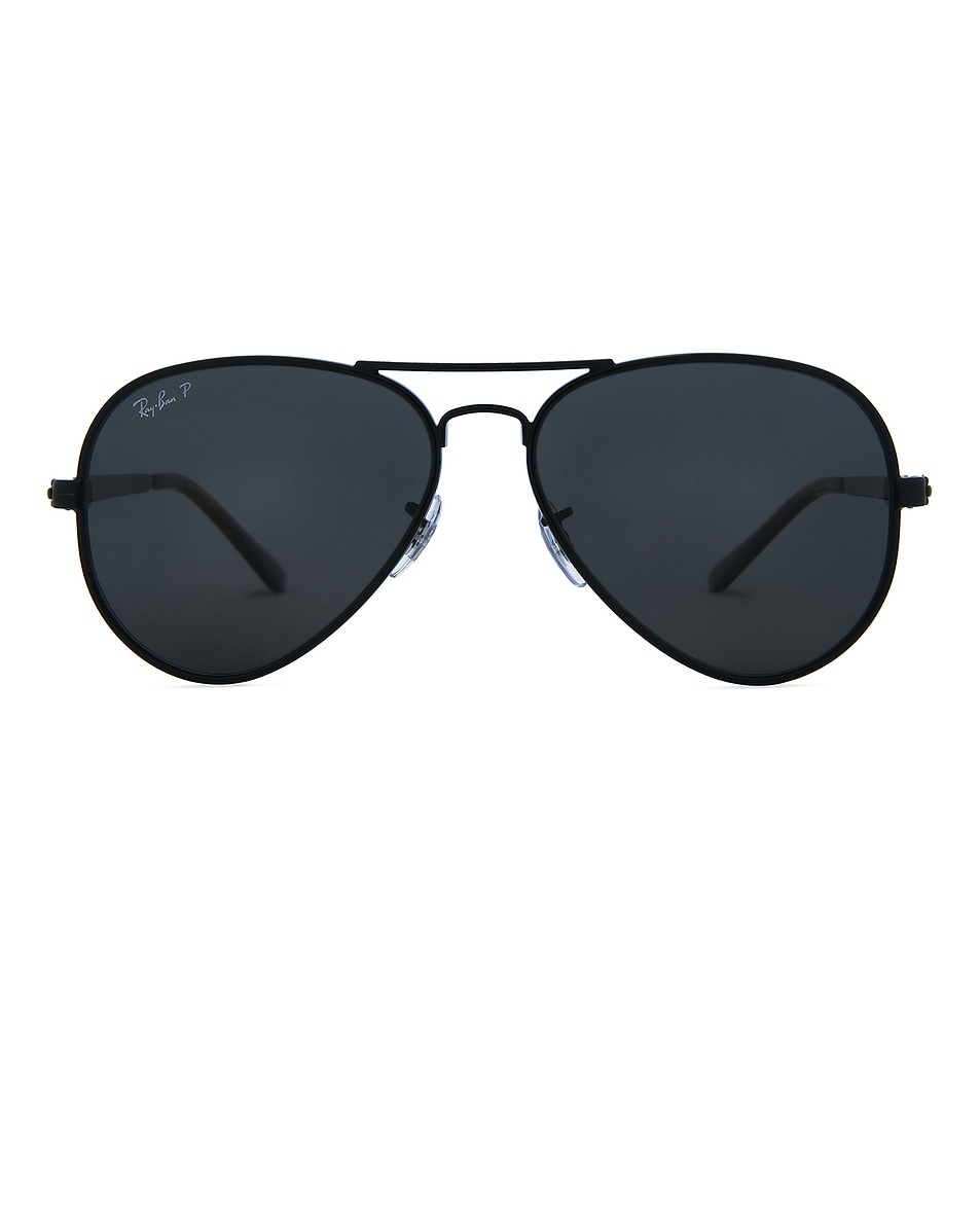 Image 1 of Ray-Ban Aviator Max in Black & Green