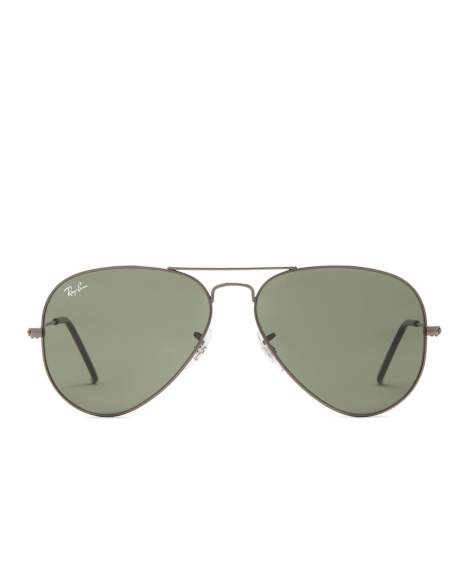 Image 1 of Ray-Ban Classic Aviator Sunglasses in Gunmetal