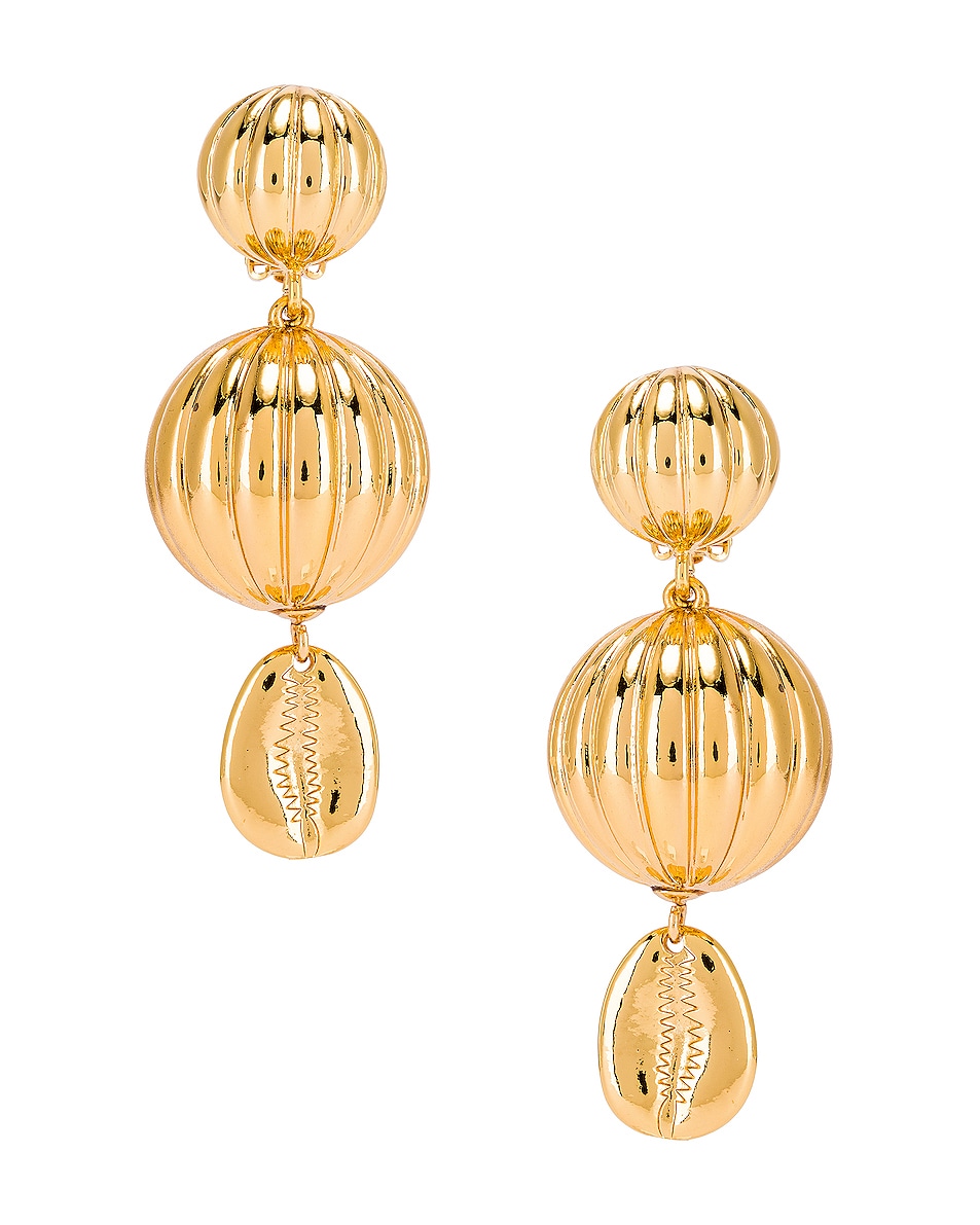 Image 1 of Rebecca De Ravenel Be Charmed Earrings in Gold