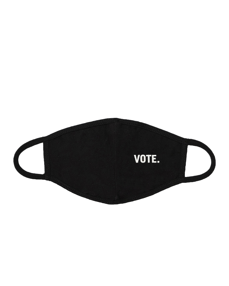 Image 1 of RE/DONE Jersey "VOTE" Mask in Black