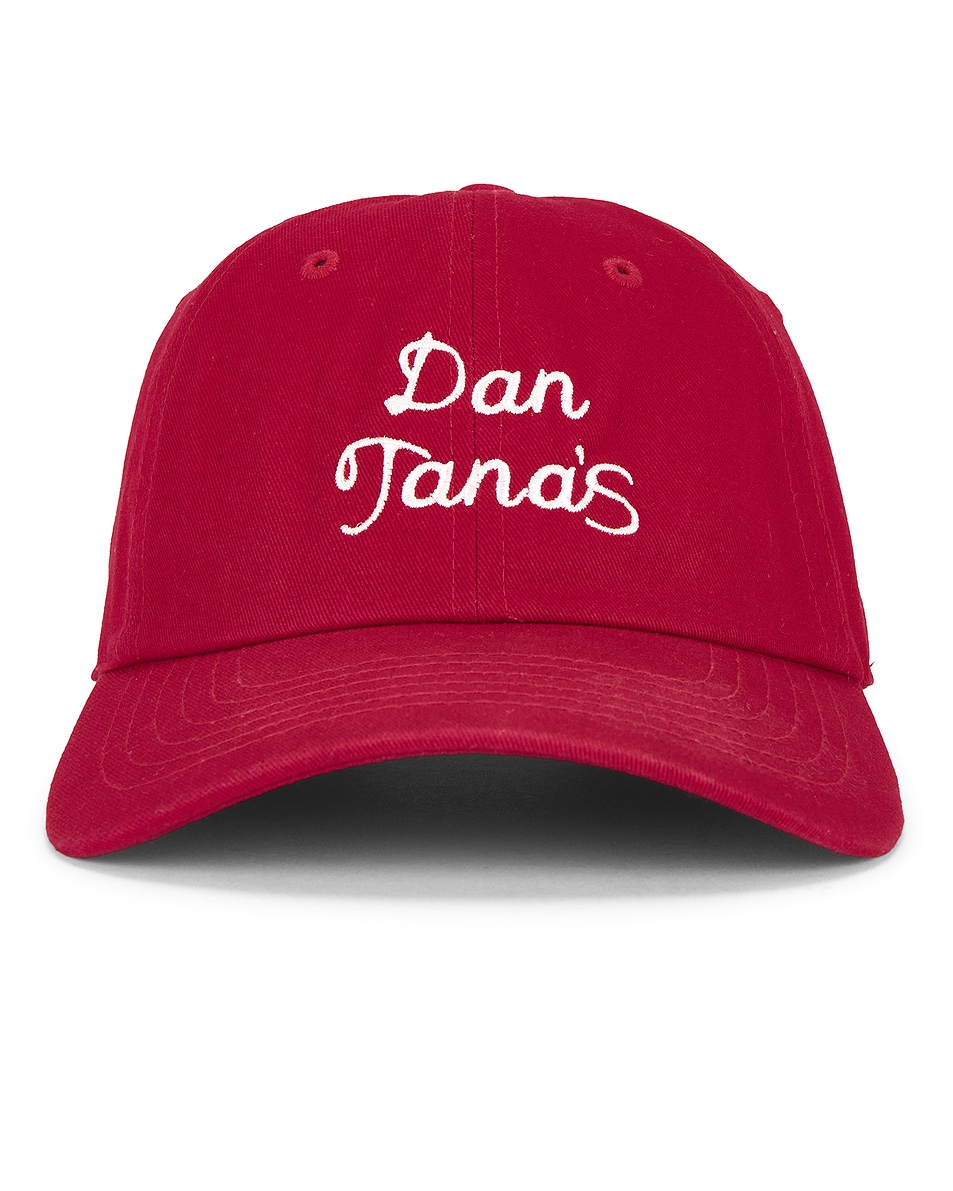 Image 1 of RE/DONE Dan Tana Classic Baseball Cap in Red