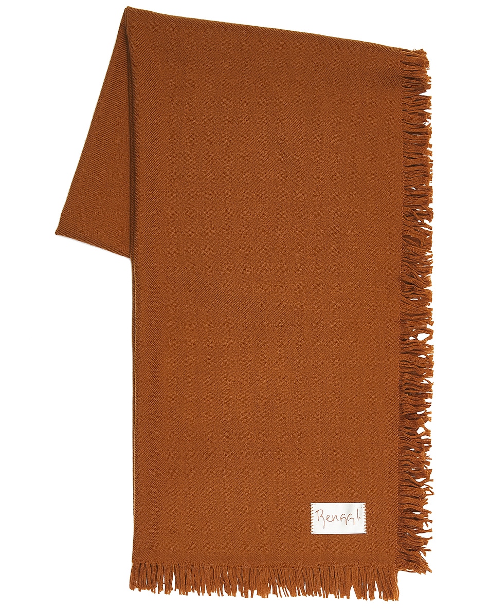 Image 1 of RENGGLI Wool Twill Scarf in Amber