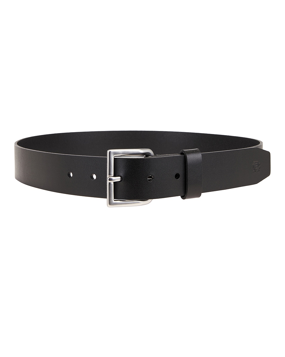 Image 1 of Reigning Champ Leather Belt in Black