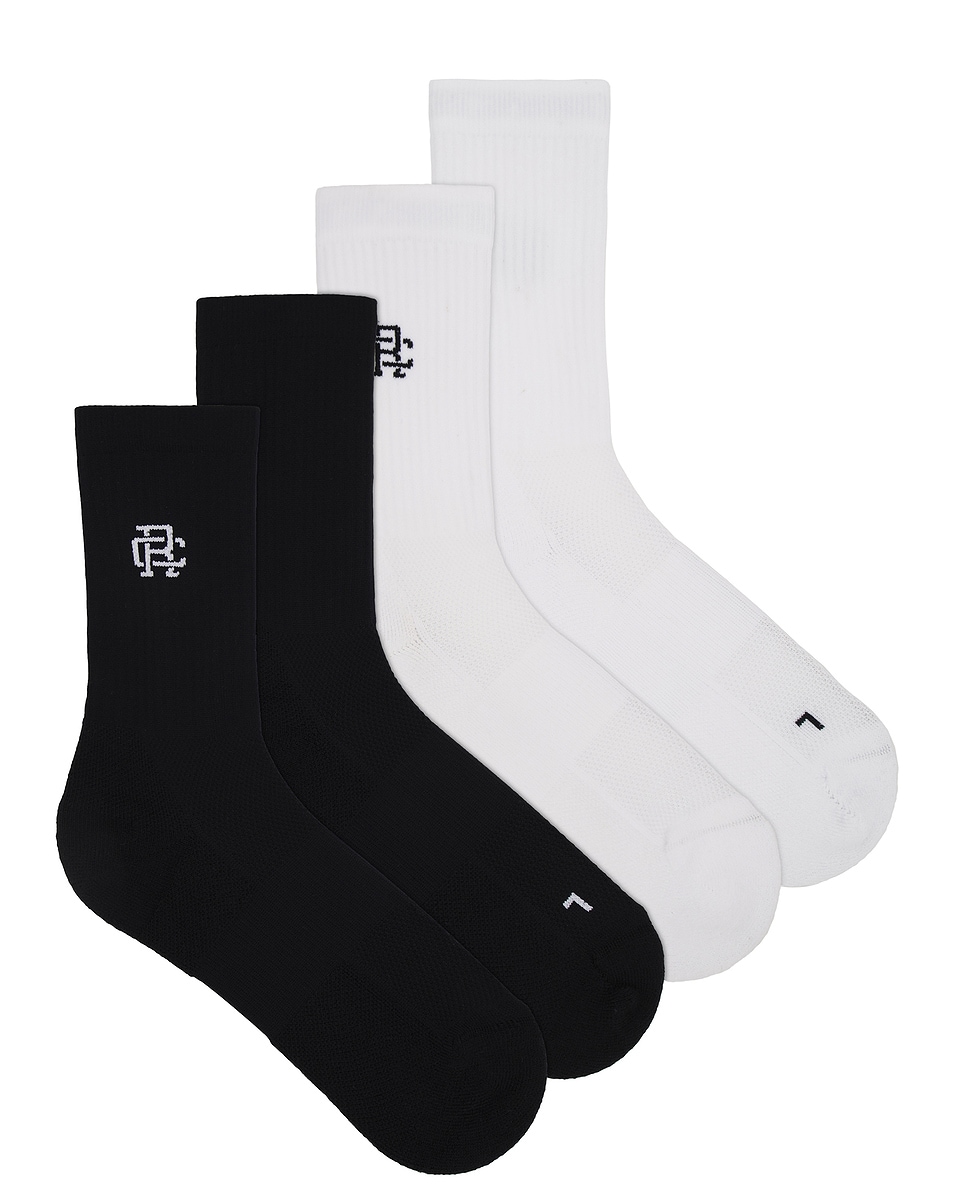 Image 1 of Reigning Champ Performance Crew Sock 2-pack in Multi