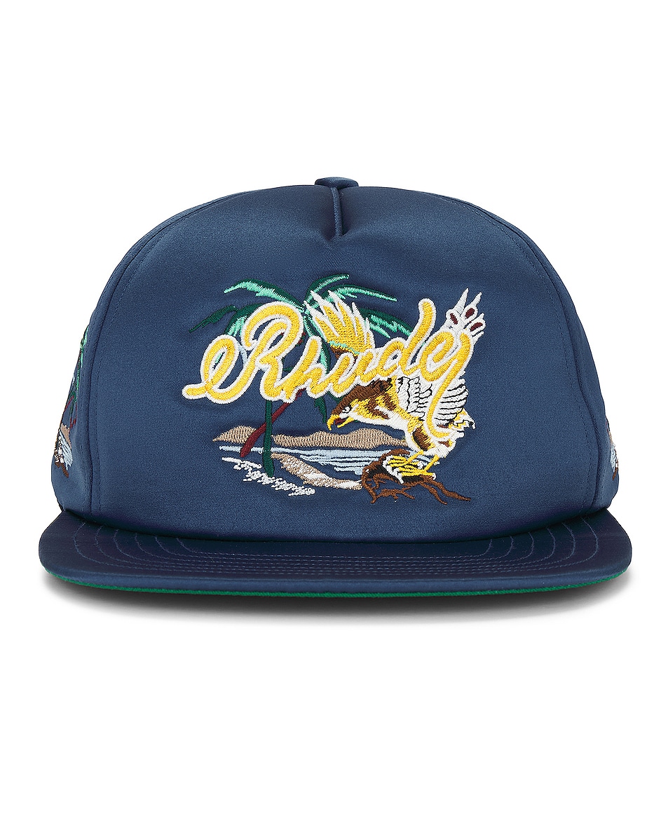 Image 1 of Rhude Palm Eagles Souvenier Hat in Navy