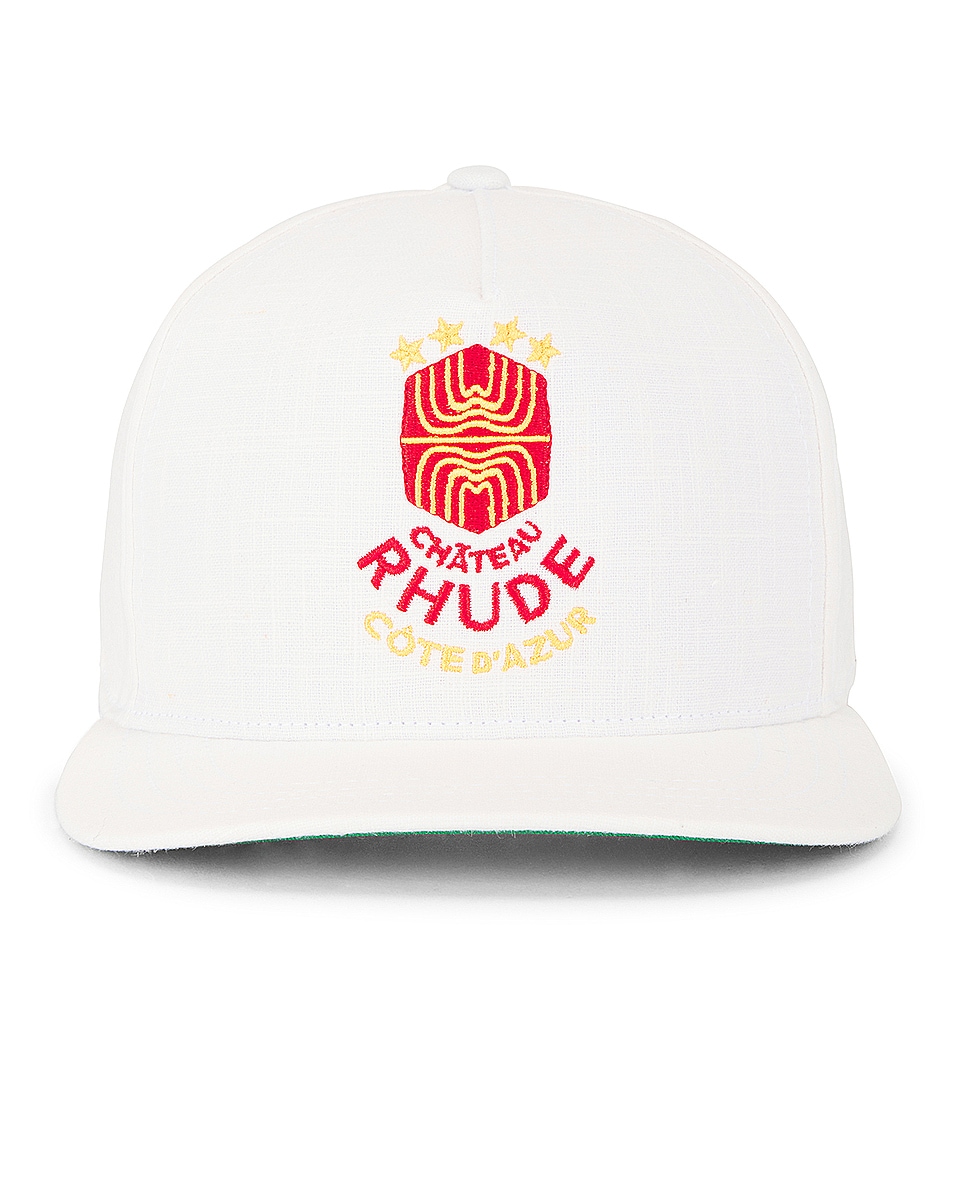 Image 1 of Rhude Azur Linen Hat in White