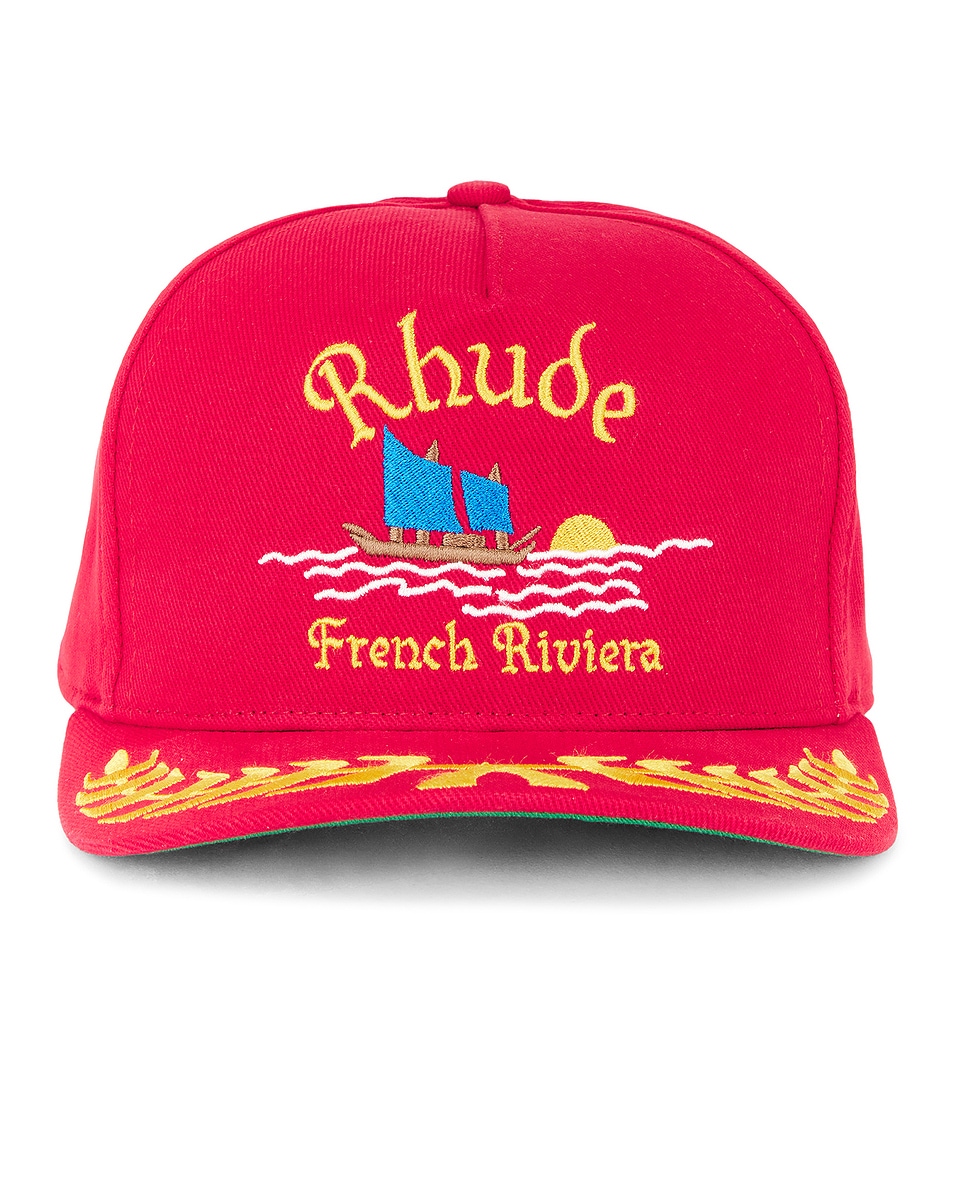 Image 1 of Rhude Riviera Sailing Hat in Red