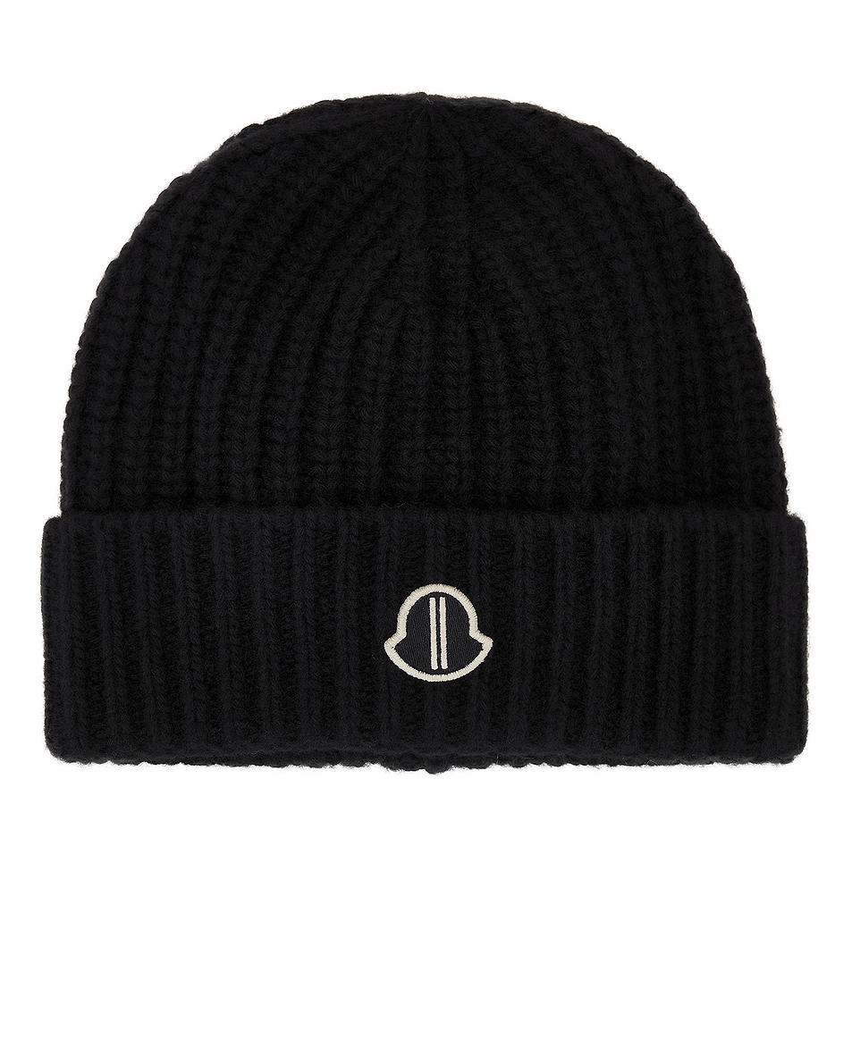 Image 1 of Rick Owens x Moncler Beanie in Black