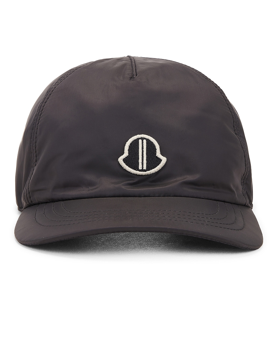 Image 1 of Rick Owens x Moncler Baseball Hat in Black