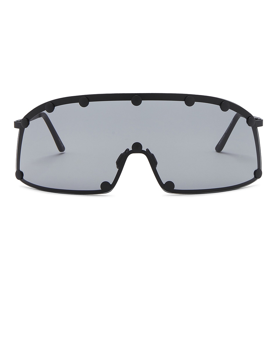 Image 1 of Rick Owens Shielding Sunglasses in Black