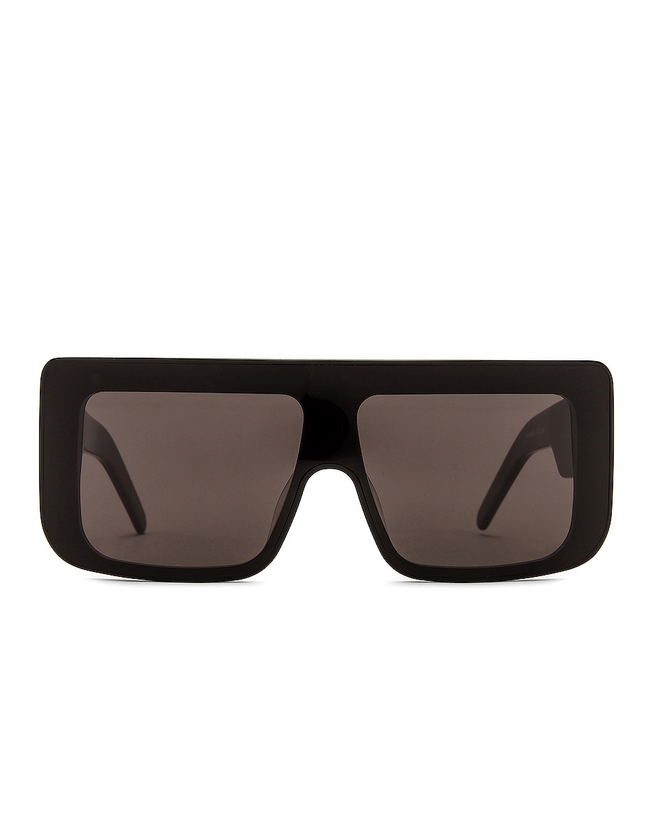 Image 1 of Rick Owens Documenta Sunglasses in Black & Black