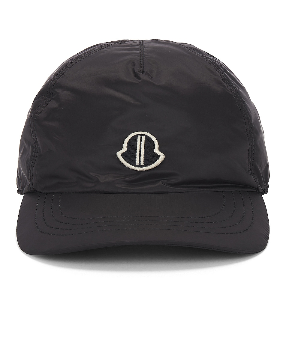Image 1 of Rick Owens X Moncler Baseball Hat in Black