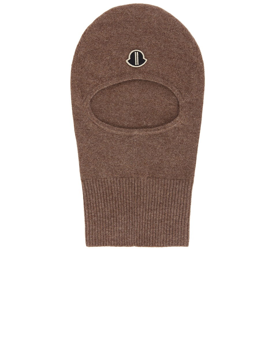 Image 1 of Rick Owens X Moncler Knit Skull Beanie in Dust